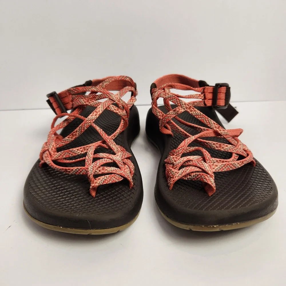 Chaco Women's Casual Sport Strappy Sandals Orange/Brown Size W6 - Picture 4 of 6